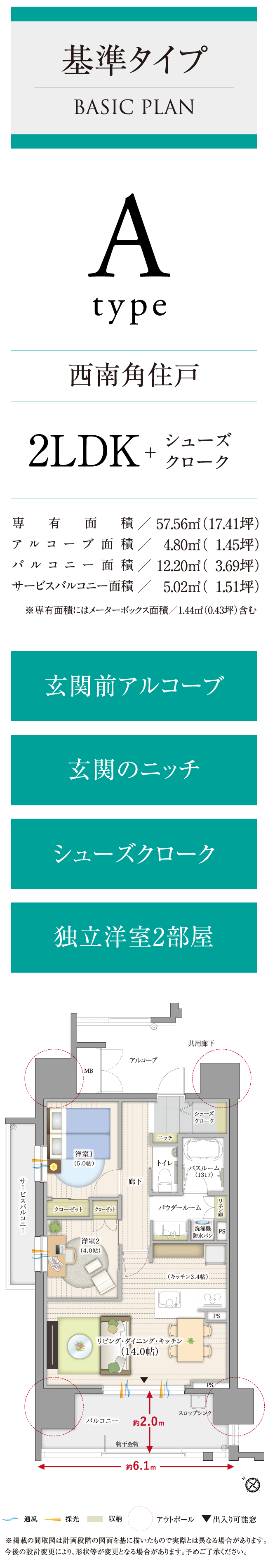 Aタイプ間取